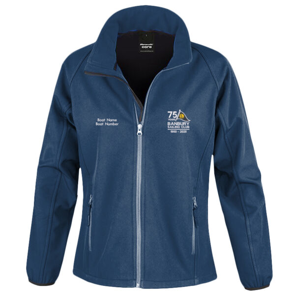 BSC Ladies 75th Anniversary Personalised Softshell Jacket Thumbnail